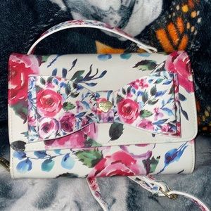 Betsy Johnson floral bow purse